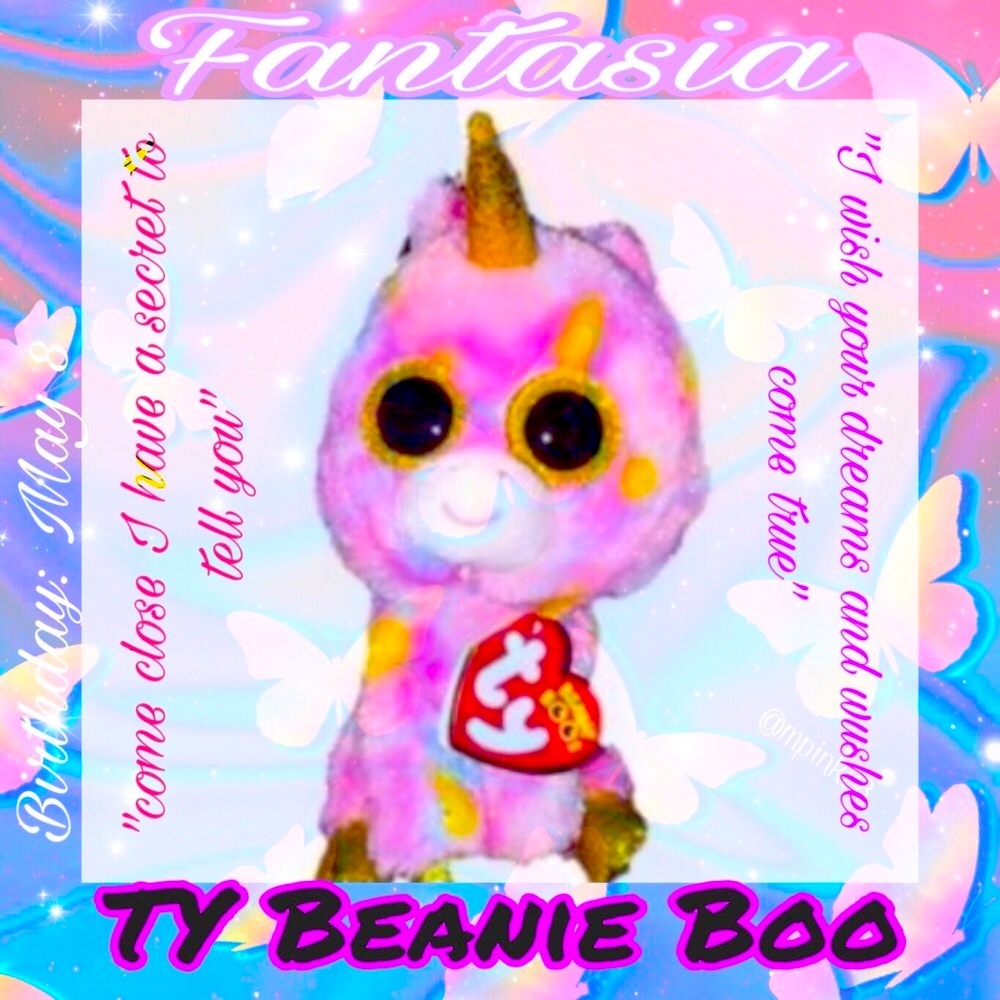 TY Beanie Boo Fantasia Rainbow Unicorn stuffed